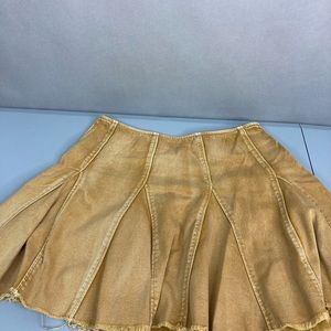 Free People Tan A-Line Skirt